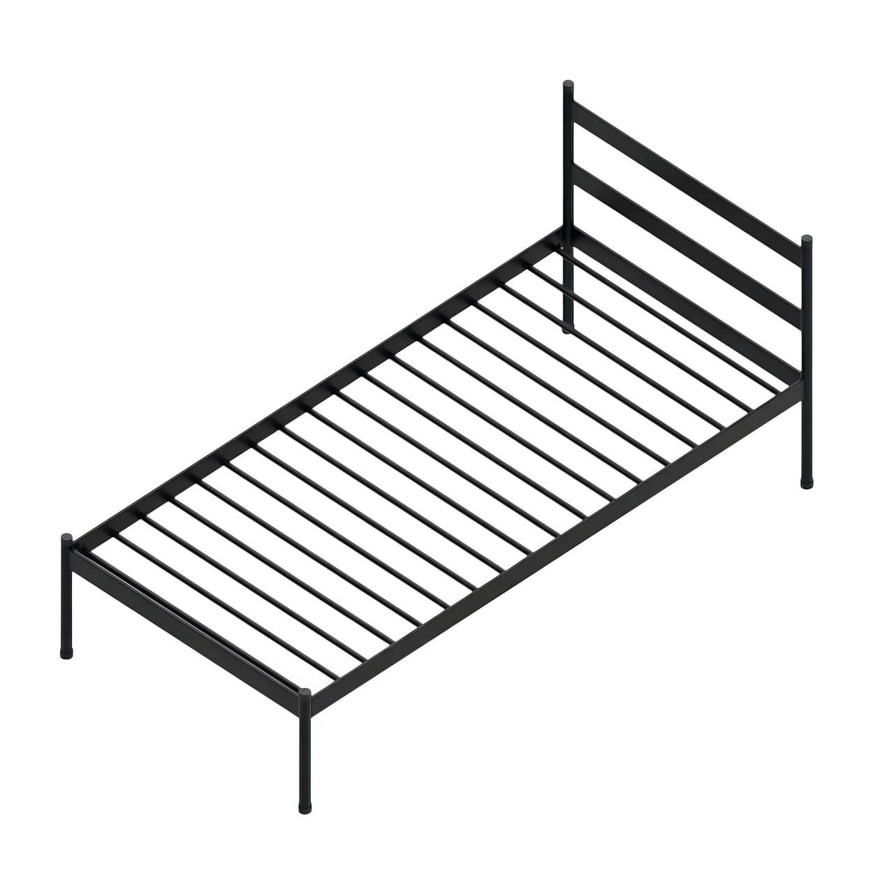 Ліжко металеве односпальне, 1942х842х730 мм (спальне місце 800х1900 мм), АНШАР ГРУП (76513)